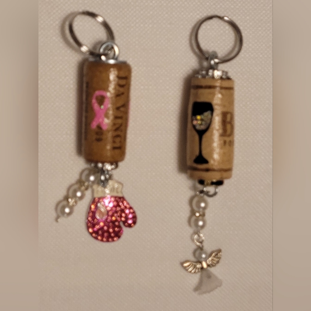 Wine Cork Keychains